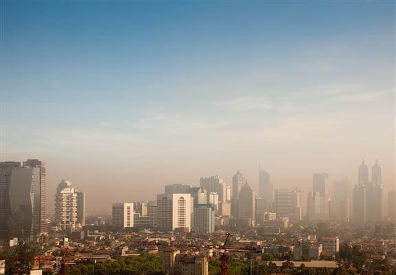 Smog über Jakarta - Indonesien Smog über Jakarta - Indonesien