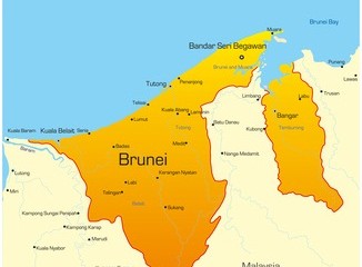 Karte von Brunei