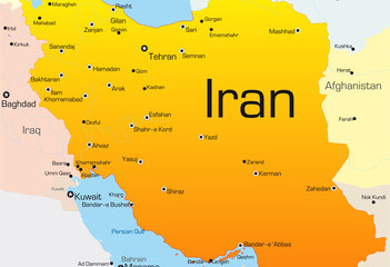 Karte Iran