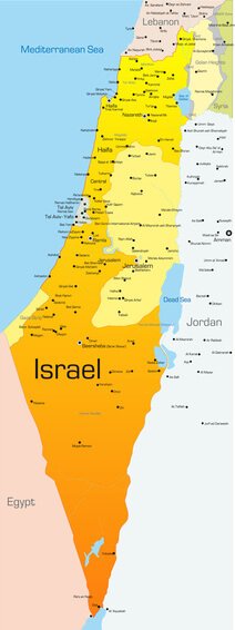 Syrien landkarte israel 1861 Map