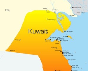 Karte von Kuwait