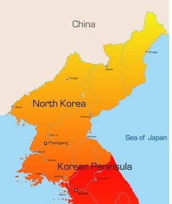 Karte von Nordkorea