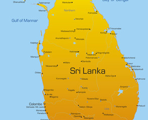 Karte von Sri Lanka