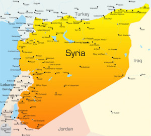 Syrien - etwa halb so groß wie Deutschland