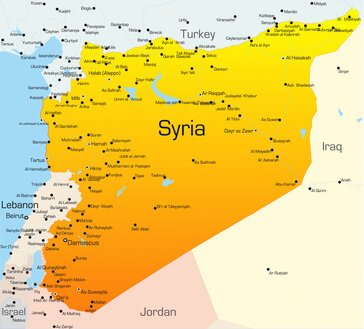 Karte von Syrien