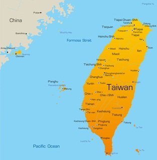 Karte von Taiwan