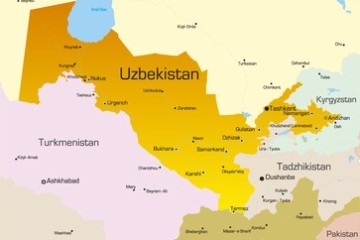 Karte von Usbekistan