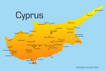 Karte von Zypern