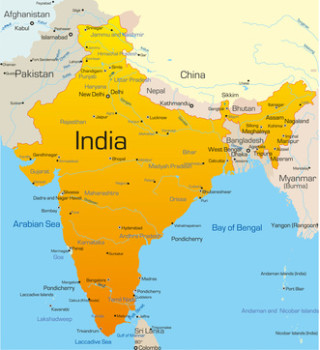 Map of Indien