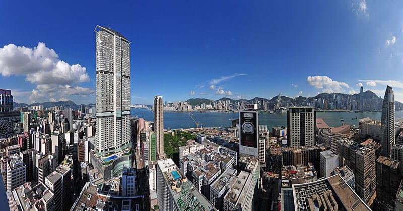 Tolles Panorama-Bild von Hongkong