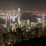 Skyline von Hong Kong - China