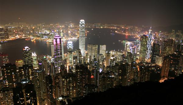 Skyline von Hong Kong - China