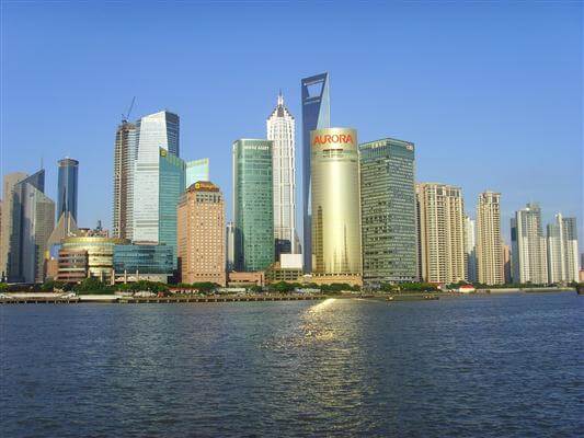 Blick auf die Skyline - Shanghai