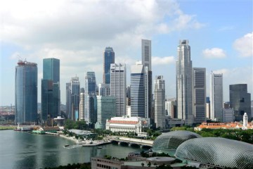 Skyline von Singapur