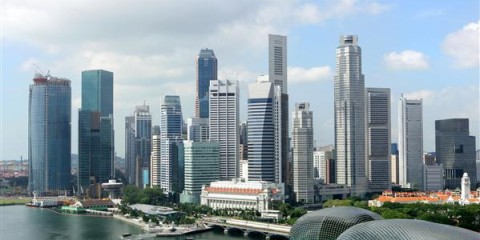 Skyline von Singapur