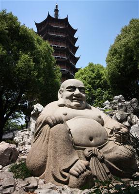 Buddha Statue und Pagode in Suzhou