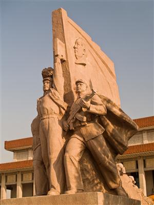 Arbeiterstatue Tianan´men Platz - China