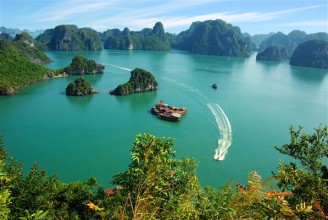 Die Halong Bucht in Vietnam