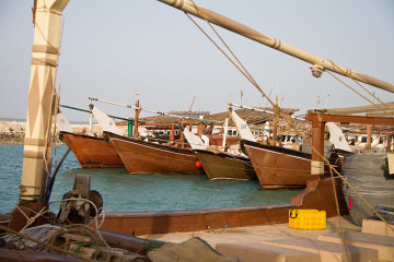 Der Hafen von Al Ruwais