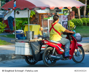 Mobile Garküche in Thailand