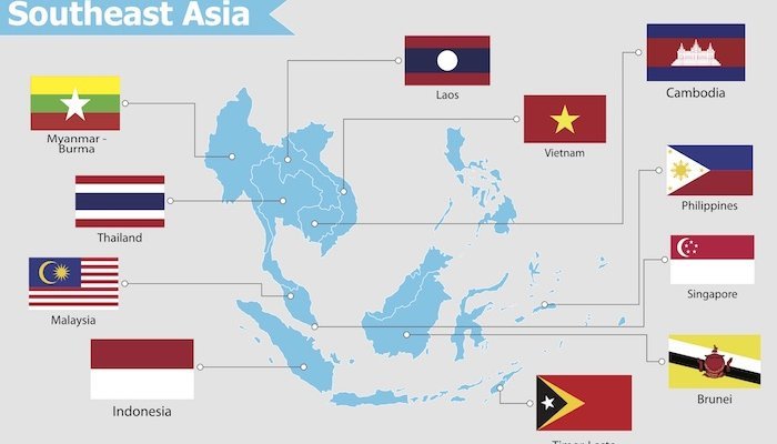 map of south east asia