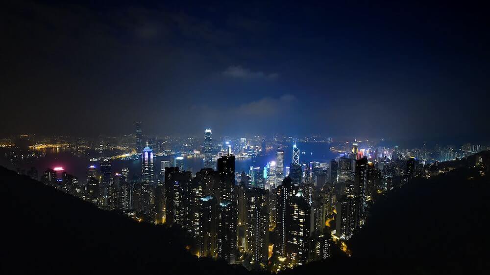 View over Hongkong Viktoria Peak